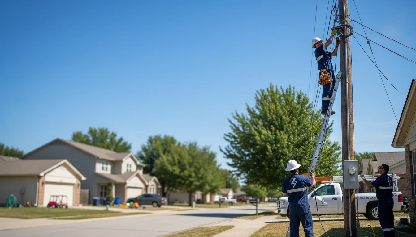 Residential electrician providing installation services in Reyno, AR